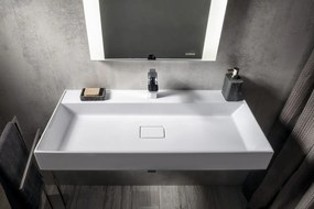 Sapho Sapho, GODIVA dvojumývadlo 119x44cm, liaty mramor, biela, GU119-0