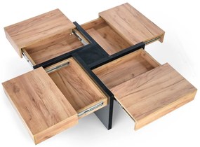 Odkládací stolek Sevilla 100 cm dub craft/černý