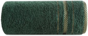 BAVLNENÝ UTERÁK KORAL 70X140 CM TMAVOZELENÁ