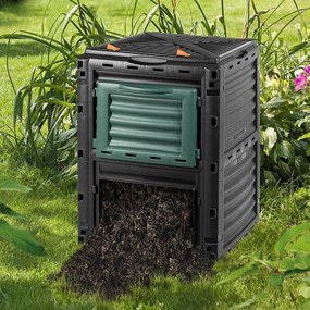 Kompostér 300L 61x61x83 antracit/zeleny 2045