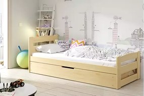 Mládežnícka posteľ ERNIE, prírodná 90x200 cm