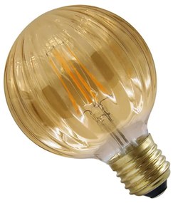 PLX LED dekoratívna vintage žiarovka DENERYS-B, E27, G95, 4W, 2700K, teplá biela, 450lm, jantárová