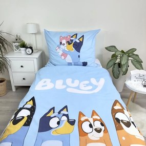 Jerry Fabrics Bavlnené obliečky 140x200 + 70x90 cm - Bluey