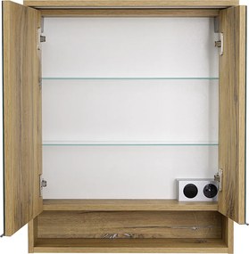 Comodo Zrkadlová skrinka závesná s LED osvetlením Mateo 60 ZS