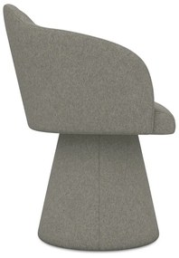 Sivé čalúnené jedálenské kreslo Kanoa – Makamii