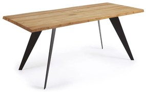 Jedálenský stôl s doskou v dubovom dekore 90x160 cm Koda – Kave Home