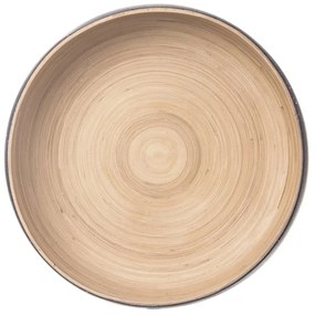 Orion Servírovacia misa točený bambus sivá pr. 30 cm, 30 cm