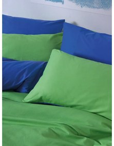 Zelené/modré obliečky na dvojlôžko/predĺžené z bavlny Renforcé s plachtou/4-dielne 200x220 cm Sage – Mijolnir