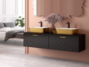 Besco Umývadlo na dosku z liateho mramoru Assos S-Line Glam Z UM D 51x41x15 cm, bez otvoru pre batériu