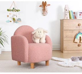 Detské kreslo DORY svetloružové