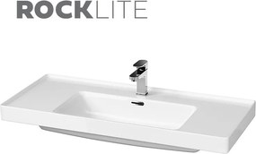 Cersanit Crea - závesná skrinka s umývadlom 100cm, biely lesk, S924-021+K114-018