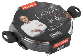 Florina Hrniec nízky s pokrievkou Lava Stone MG, 28 cm, 3,8 l, šedá