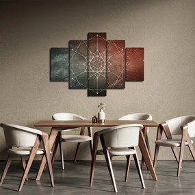 Obraz - Vesmírny dodecagram (150x105 cm)