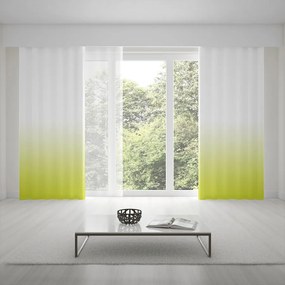 Designové závesy do obývačky v trendy ombré žlto zelenom prevedení