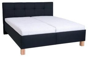 Čalúnená posteľ s úložným priestorom bez matraca MARIA 180x200 cm antracitová