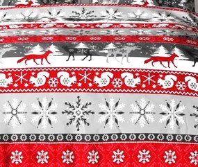 Flanelové DELUXE obliečky Homa HARNA CHRISTMAS 140x200 cm