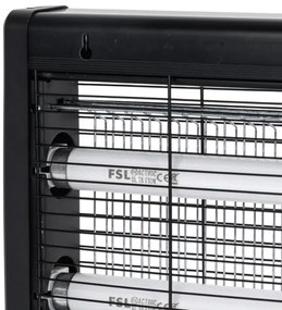 Brilagi - Elektrický lapač hmyzu 2xUV/10W/230V 60 m2 čierna