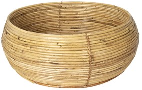 Prírodný ratanový kôš / stolík Vionette - Ø 52*22 cm