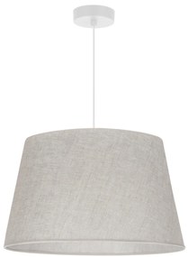 Závesné svietidlo Len1, 1x svetlobéžové textilné tienidlo, (fi 44 cm), w