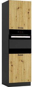 Kuchynská skrinka Anika D 60 PK/2133 P/L artisan/grafit