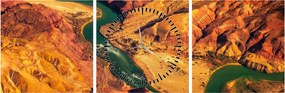 Obraz - Grand Canyon (s hodinami) (90x30 cm)