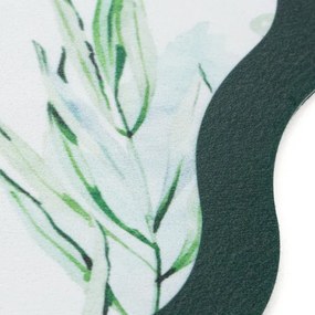 Podložka pod tanier JANE zelená / biela (6 ks)