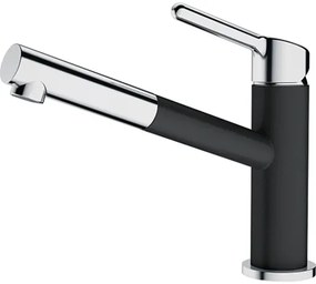 Drezová batéria Franke s vyťahovacou sprškou chrom/onyx 115.0623.057