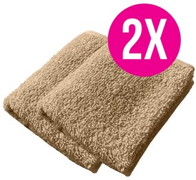 2x froté uterák Homa RIAN BEIGE 30x50 cm