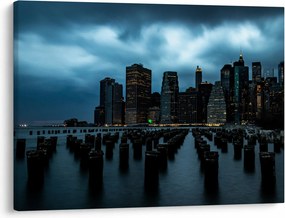 Obraz - Pohľad na mrakodrapy New Yorku (70x50 cm)