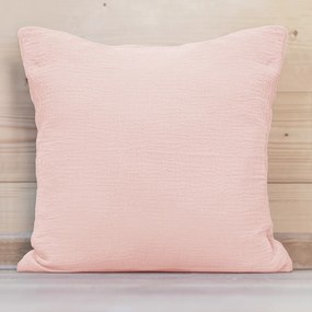 Biante Mušelínová obliečka na vankúš MSN-077 Bledo ružová 45 x 45 cm