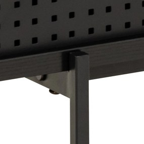 Čierny TV stolík v dekore jaseňa 180x44,5 cm Angus – Actona