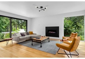 LED Prisadený luster CAMBRIDGE 4xE27/8W/230V čierna