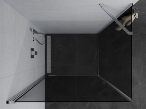Mexen Pretoria, sprchovací kút 100 (dvere) x 120 (stena) cm, 6mm šedé sklo, chrómový profil, 852-100-120-01-40