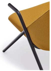 Žlté kreslo Teulat Dins, výška 90 cm