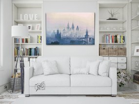 Gario Diamantové maľovanie Ranná Praha Rozmery: 60 x 40 cm, Rámovanie: S vnútorným rámom, Diamanty: Okrúhle