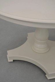 Jedálenský stôl Dijon 120 cm z masívu krémový