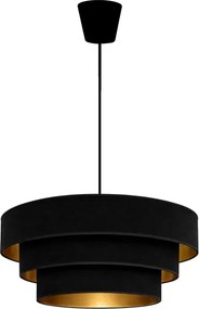 Brilagi - Luster na lanku LUNETA 1xE27/60W/230V pr. 40 cm čierna/zlatá