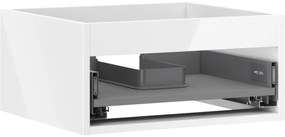 Mexen Box-A, závesná skrinka 50 cm, 1 zásuvka, biela lesklá, 91AX0-0500-235-1-00