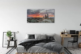 Obraz na akrylátovom skle Krakow sunset panorama 125x50 cm