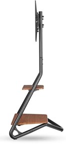 Nedis TVSM6200BK - Podlahový stojan pre TV 37-75" čierna/hnedá