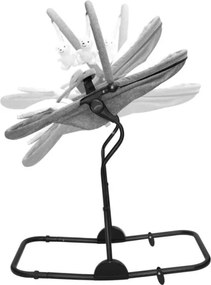 Detské hojdacie kreslo 4v1 Moon 35 sivé