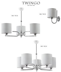 Jupiter 1406 - TW K B - Nástenné svietidlo TWINGO 1xE27/60W/230V