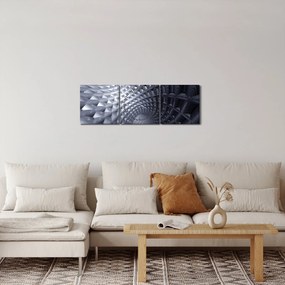 Obraz - Abstrakcia 3D (s hodinami) (90x30 cm)
