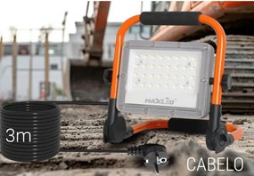 LED reflektor so stojanom LED/50W/230V 5000K IP65 oranžový