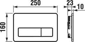 Závesné WC + sedátko DEEP + tlačidlo DUAL + podomietkový modul + podložka