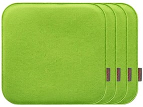 Magma Podložka na sedenie Avaro, 4 kusy (hranatý tvar, zelená)  (100247989)
