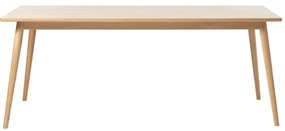 Rozkladací jedálenský stôl s doskou v dubovom dekore v prírodnej farbe 190x90 cm Barrali – Unique Furniture