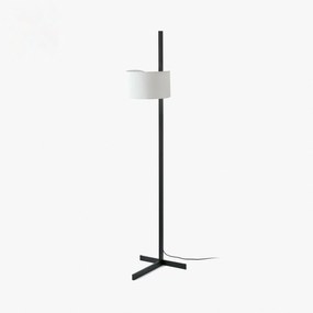 Faro Stand Up stojacia lampa čierna/biela, minimalistická, E27, 175 cm