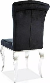 JEDÁLENSKÁ STOLIČKA LAURO ČIERNA + CHRÓM