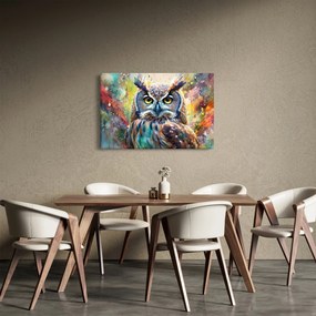 Obraz - Maľba sovy (90x60 cm)